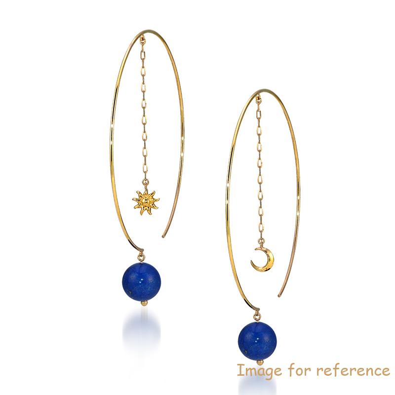 Hoop & Chain Pierced Earrings