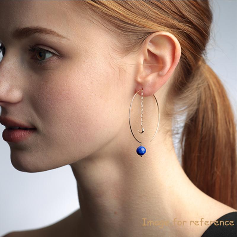 Hoop & Chain Pierced Earrings