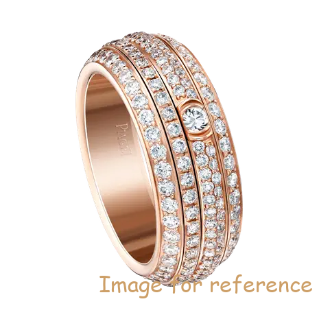 925 silver ring in 18K rose gold OEM factory manufacturer