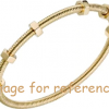 Customized 925 Silver 18K yellow gold bracelet supplier