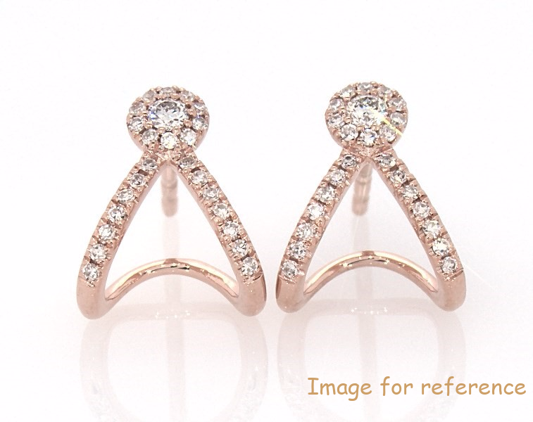 Earrings zircon 14K Rose Gold Jewelry Factory Jewelry OEM ODM1 Earrings zircon 14K Rose Gold Jewelry Factory Jewelry OEM ODM