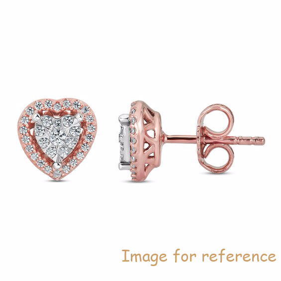 OEM Swarovski zircon Earrings 10K Rose Gold OEM Jewelry manufacturers