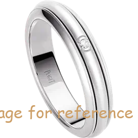 OEM Swarovski zirconia wedding ring in 18K white gold Sterling Silver Jewelry Factory1