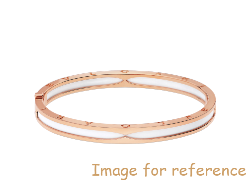 OEM silver bangle bracelet in 18K rose gold with white jewelry manufacturer1 OEM silver bangle bracelet in 18K rose gold with white jewelry manufacturer