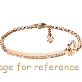 OEM zirconia bracelet in 18K rose gold 925 silver jewelry custom wholesale