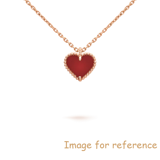 rose glod heart pendant China oem silver custom