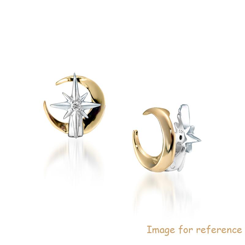 Crossing Diamond Earring