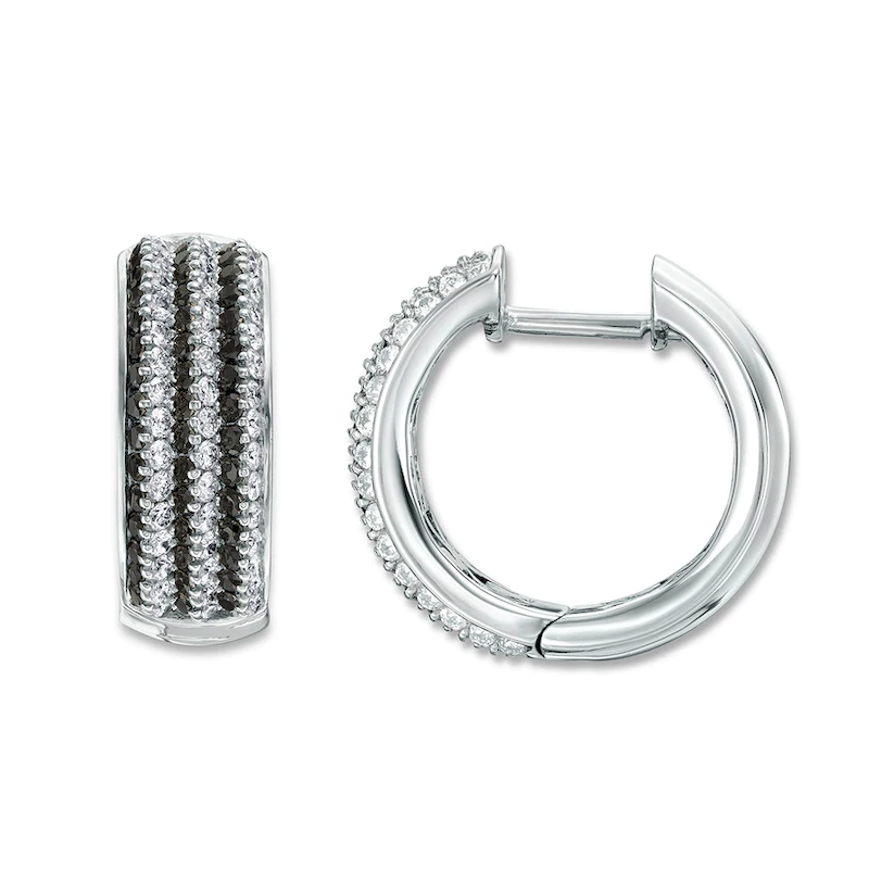 14K White Gold Hoop earrings custom jewelry manufacturers China OEM