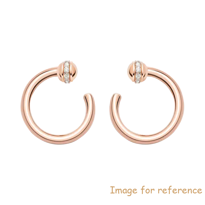 Custom 18k rose gold open hoop earring jewellery Manufacturers & Suppliers