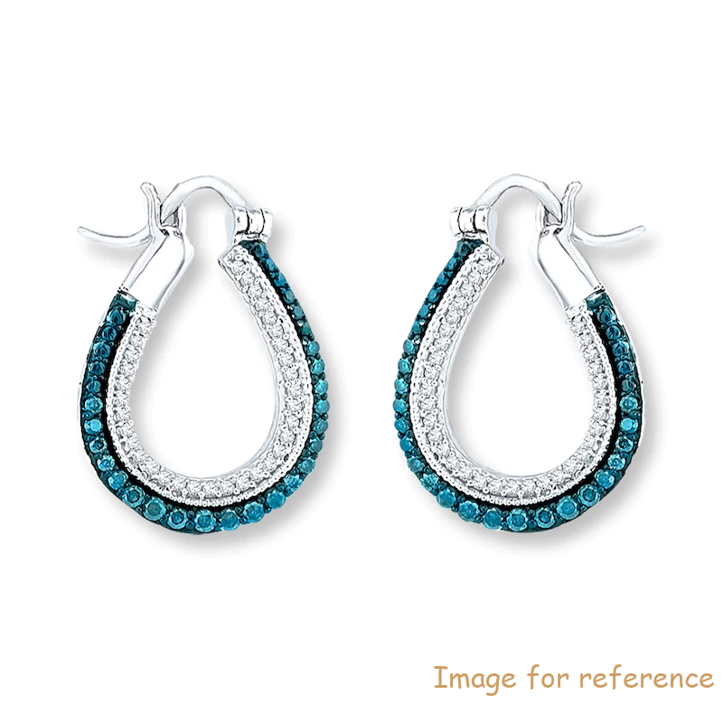 Custom Hoop Earrings 18K White gold 925 Sterling sølv smykkeprodusent