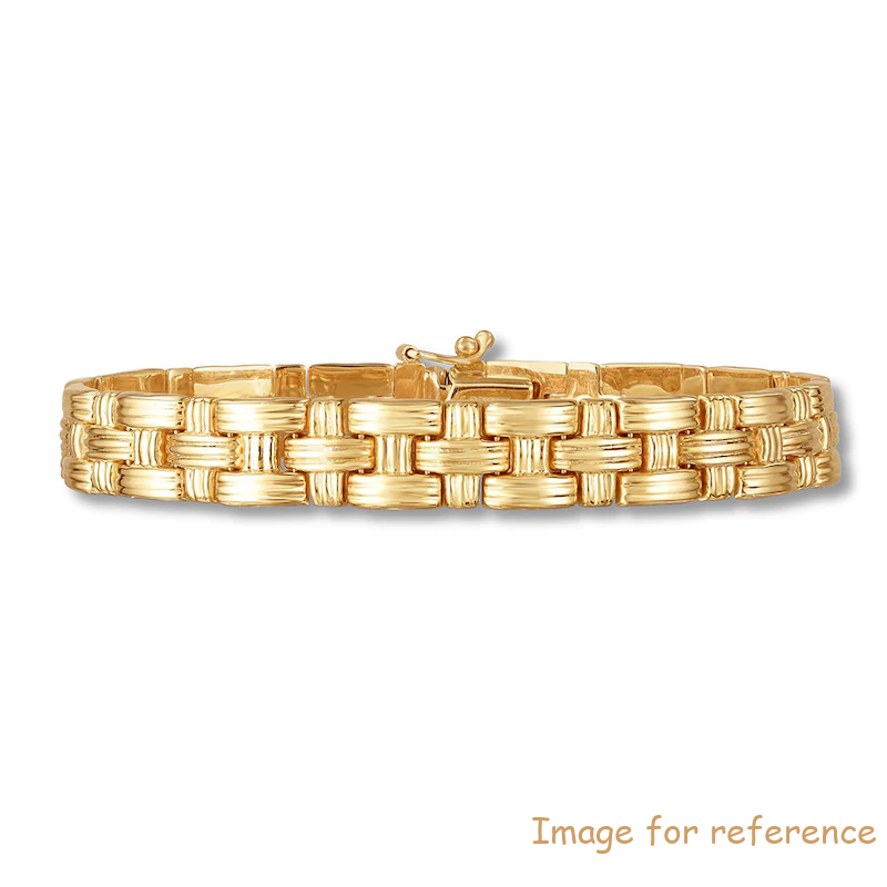 Dostosowane 925 sterling silver jewelry Bracelet 10K Yellow Gold