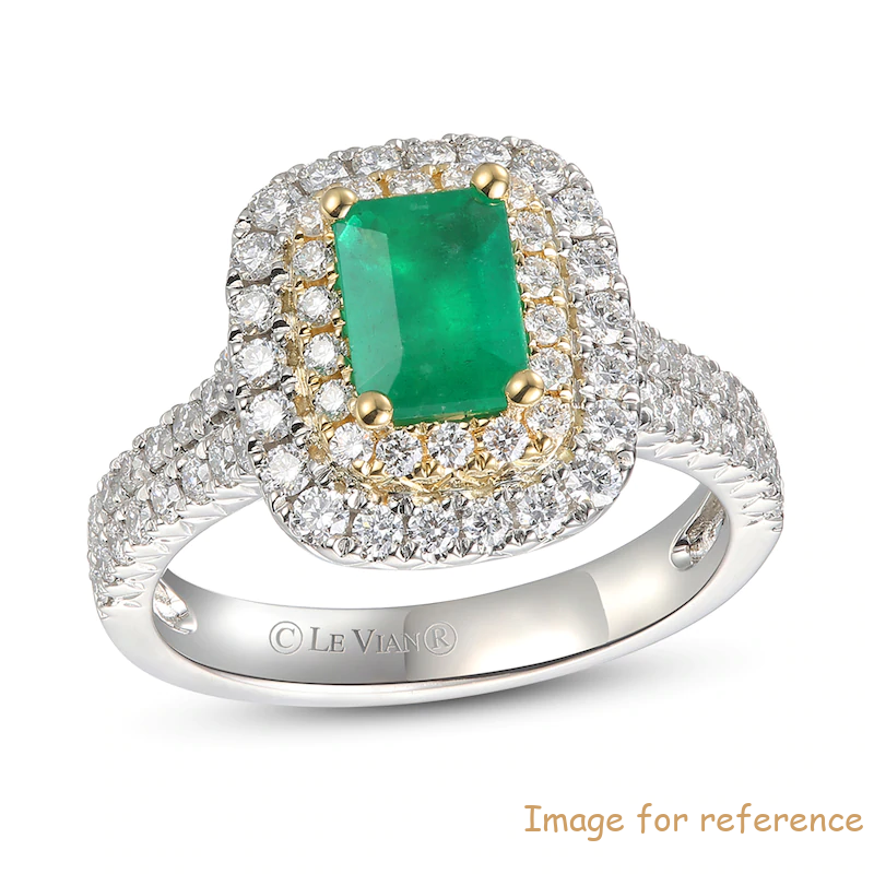 Индивидуальное серебряное серебро натуральное изумрудное кольцо 18K Производитель медового золота