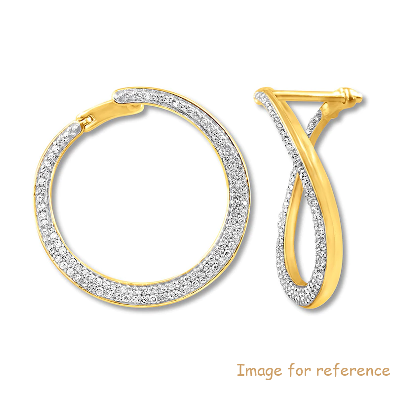 Hoop Earrings 10K Yellow Gold custom jewelry manufacturers china