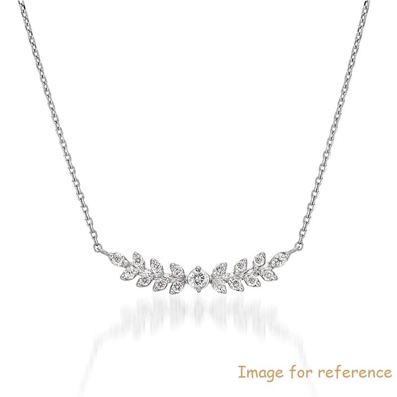 Diamond Leaf Necklace