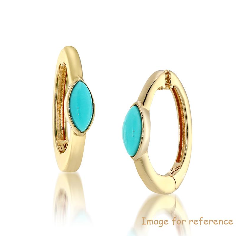 Chile Turquoise Clip Earrings