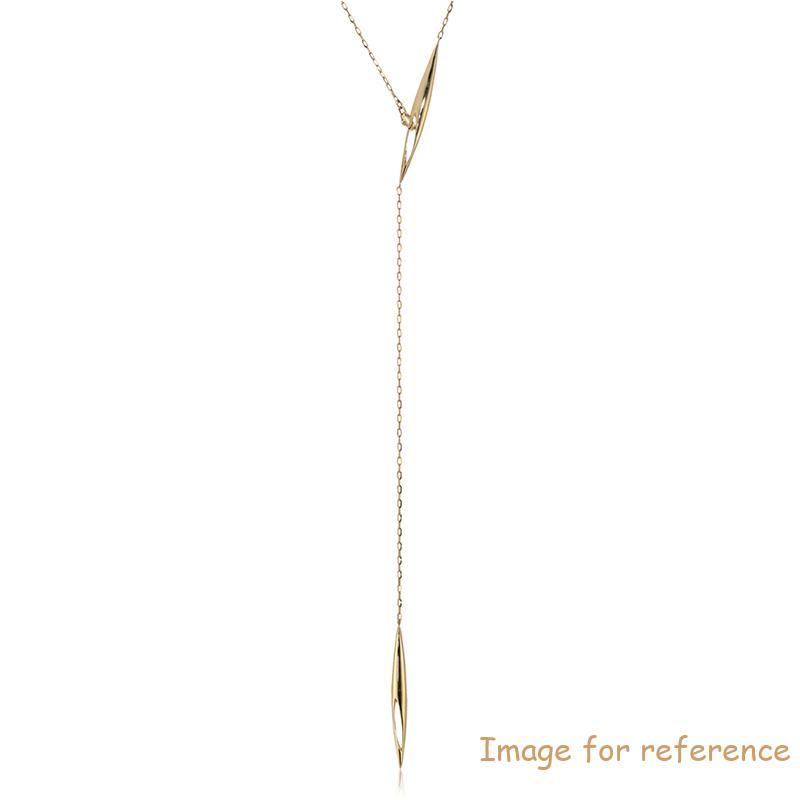 Golden Leaf Long Pendant