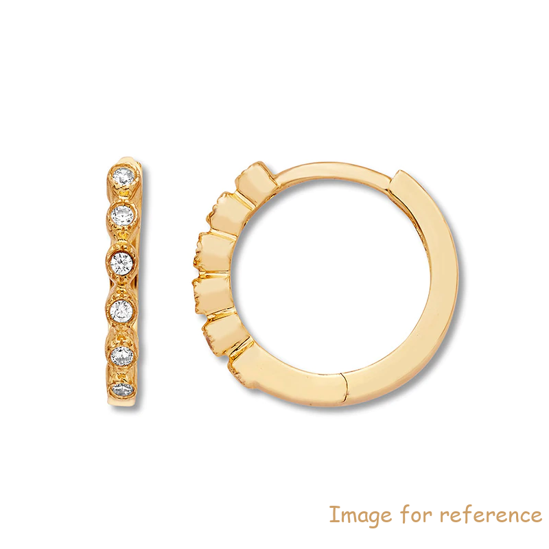 Sterling Silver Hoop Earrings 10K Yellow Gold custom jewelry manufacturers china