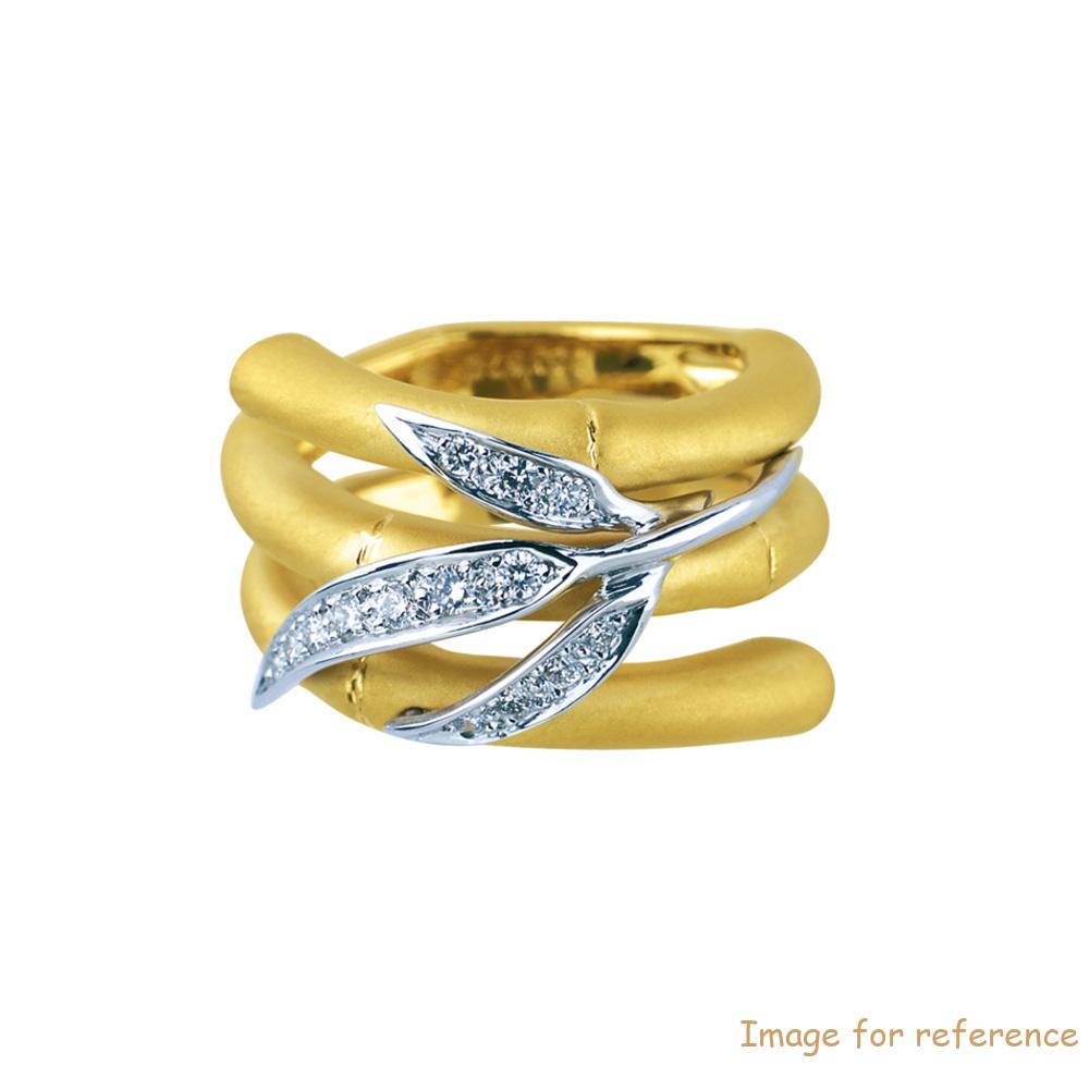 18K White Gold and Yellow Gold plating silver ring jewelry manufacturer