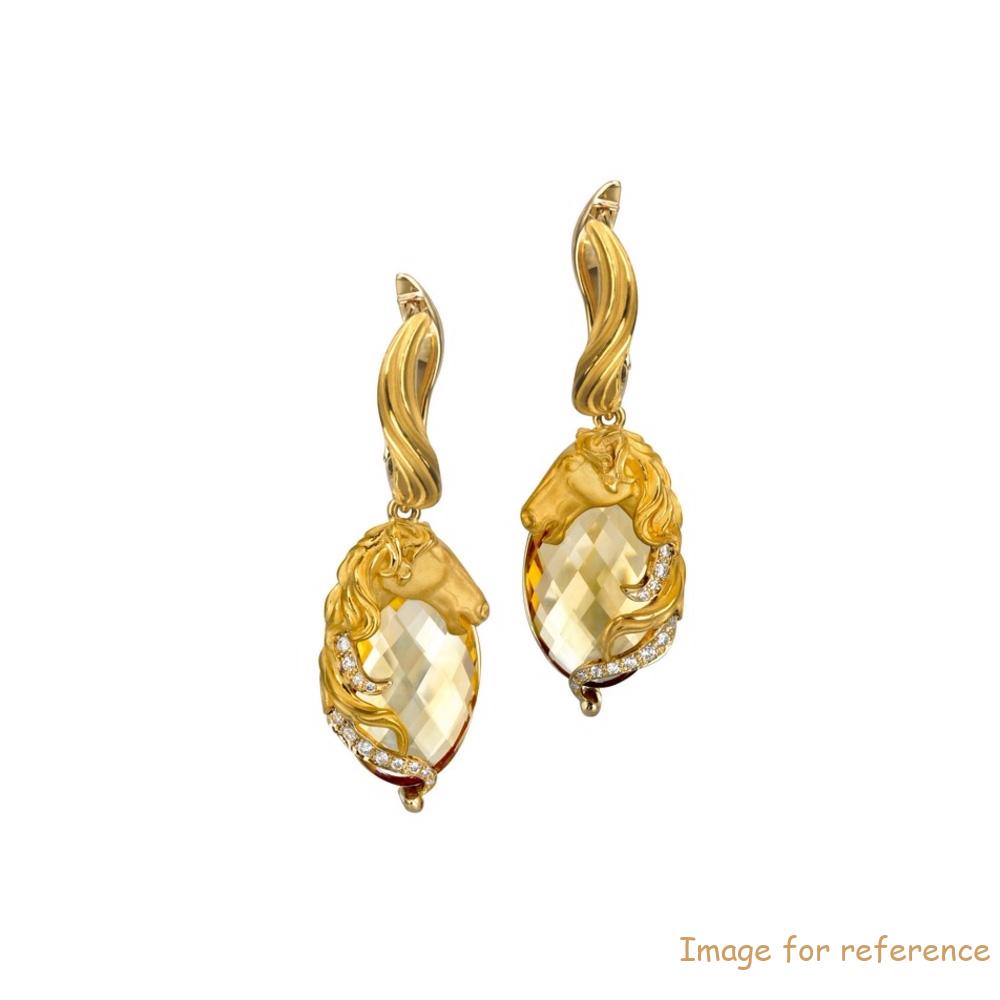 18k gold plated sterling silver earrings Custom made silver jewelry