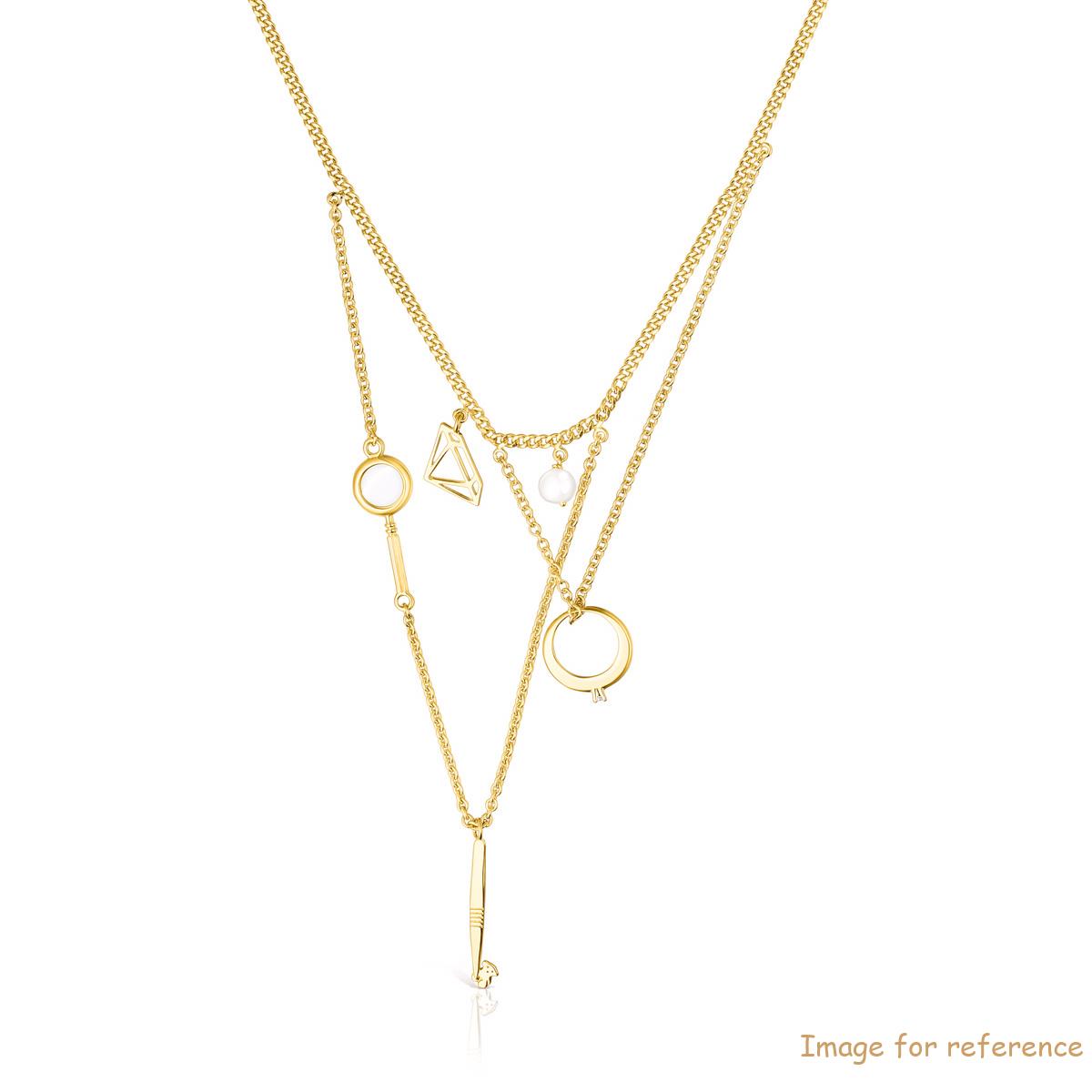 18k gold plated sterling silver necklace custom design jewelry manufacturer