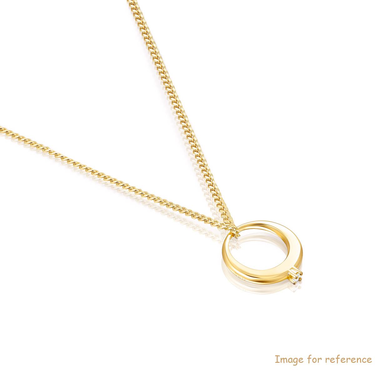 18k gold plated sterling silver pendant custom made jewelry