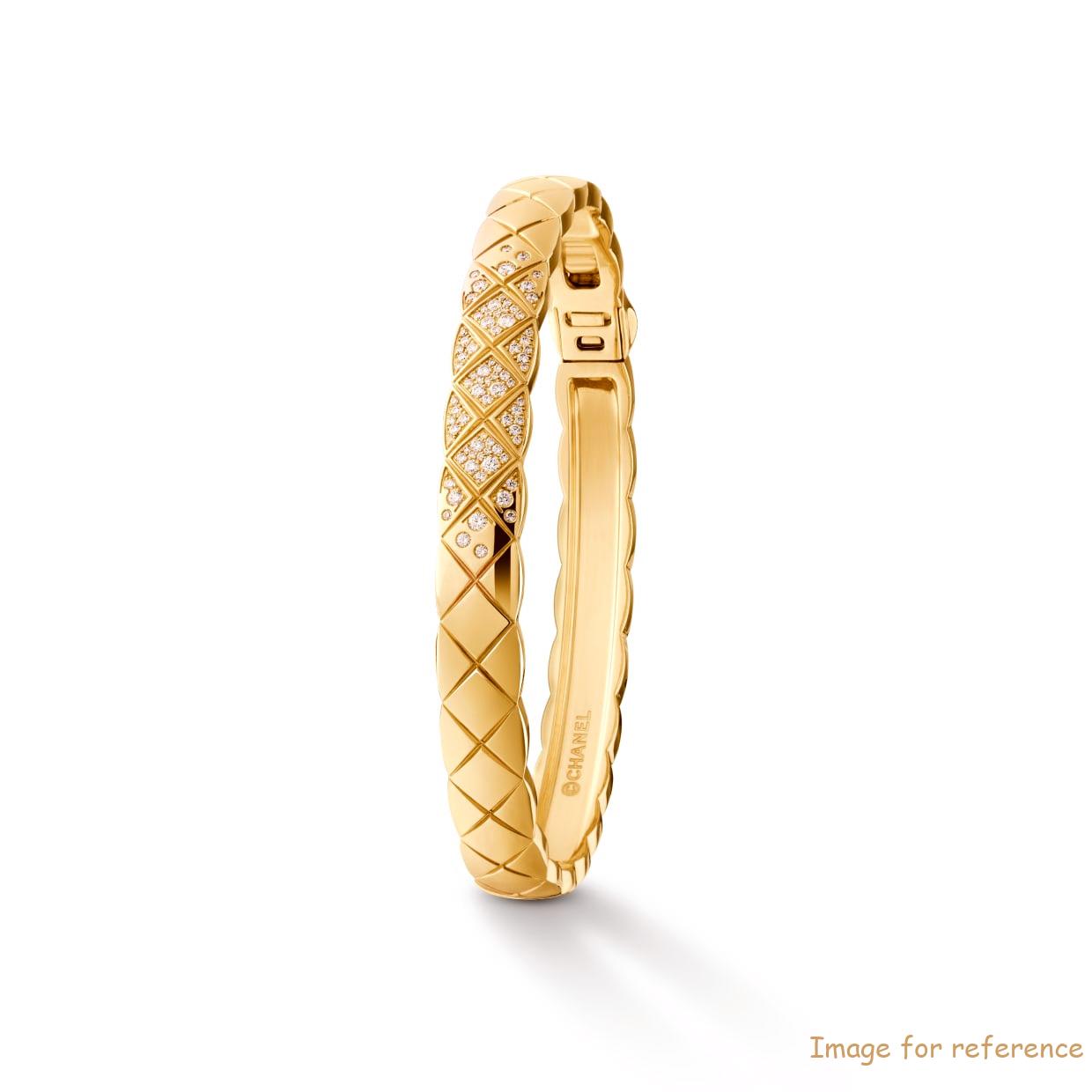 Пользовательский дизайн 925 Браслет стерлингового браслета в желтом золоте 18 тыс.