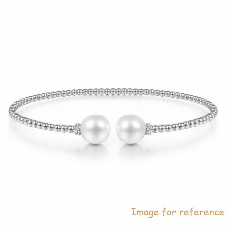 Custom Designed Sterling Silver Pearl Bracelet supplier