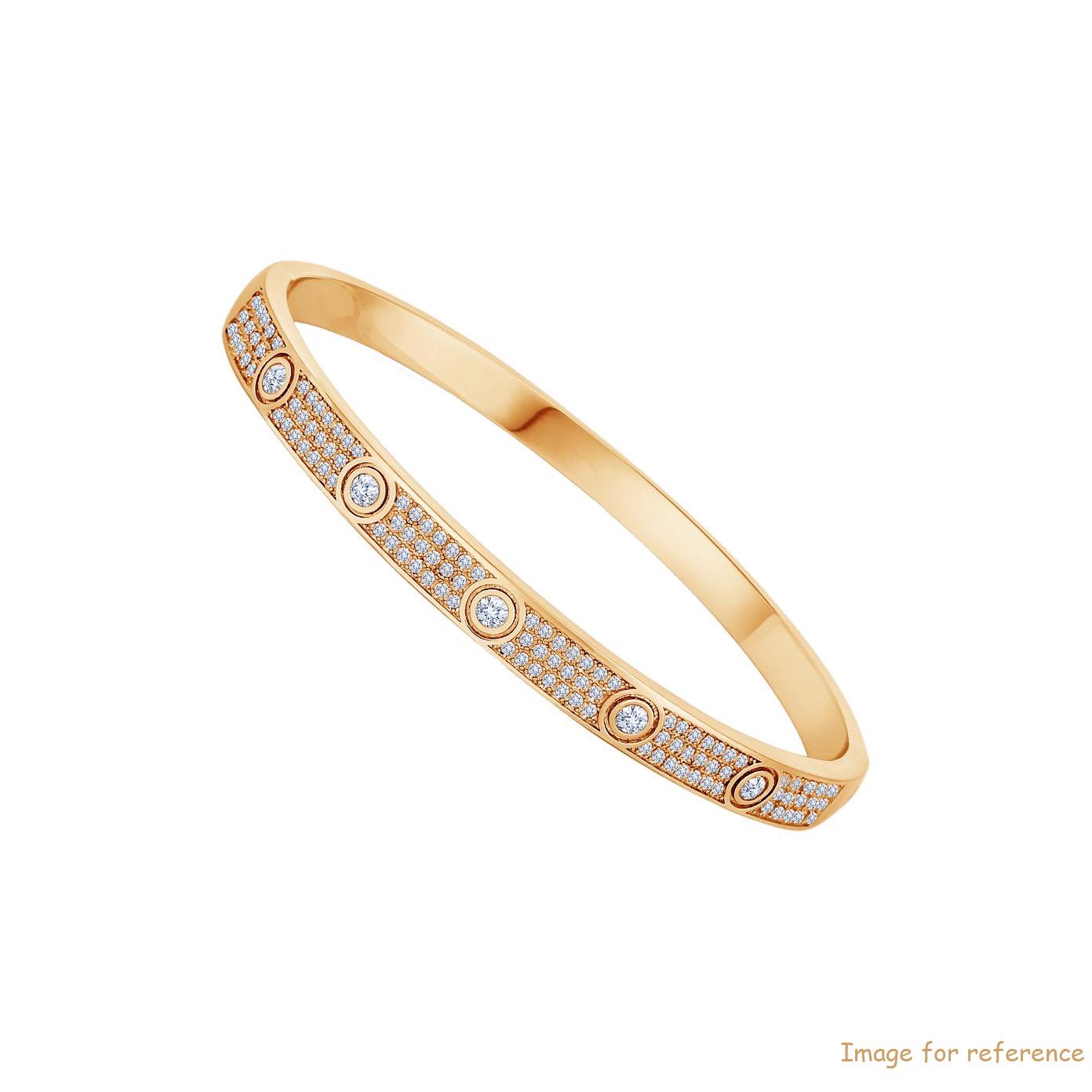 Custom Engraved Sterling Silver Yellow gold plated Love Bangle