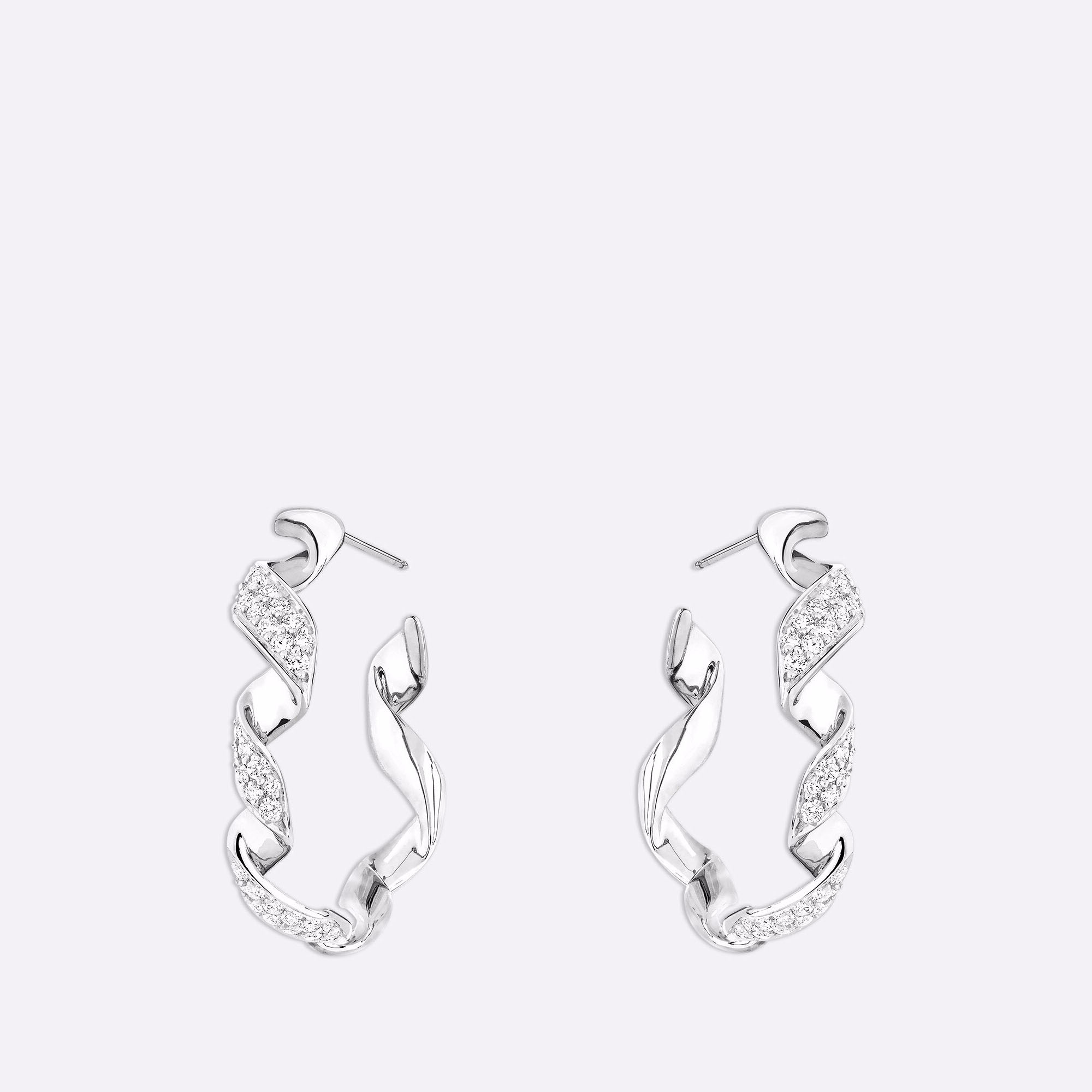 Custom design earrings in 18k white gold jewelry Suppliers Manufacturers