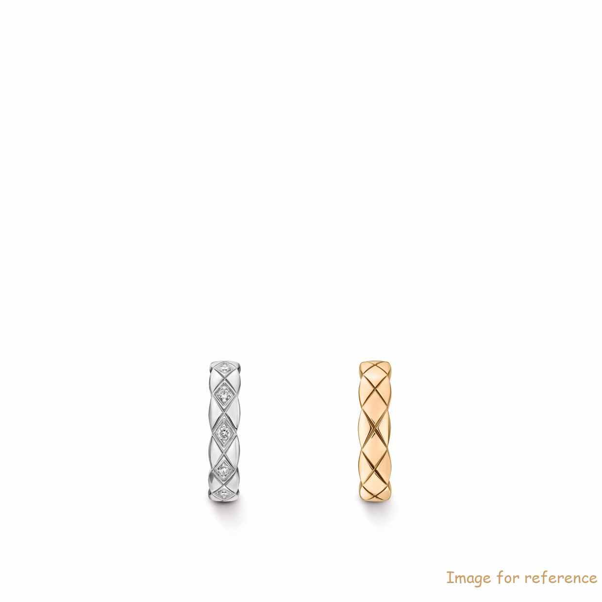 Custom design jewelry earrings in 18K white and gold plating silver jewelry