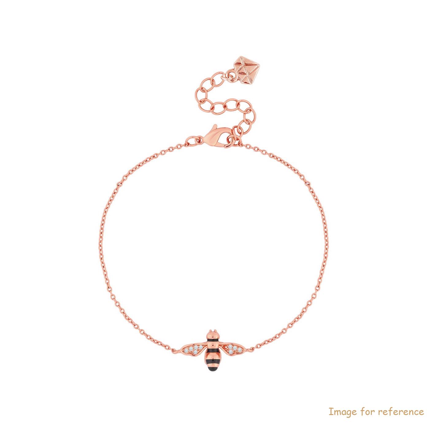Custom design plating rose gold Bee Bracelet jewelry supplier