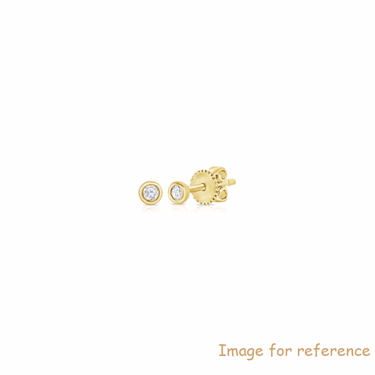 Custom made earring in 18k gold plated sterling silver supplier