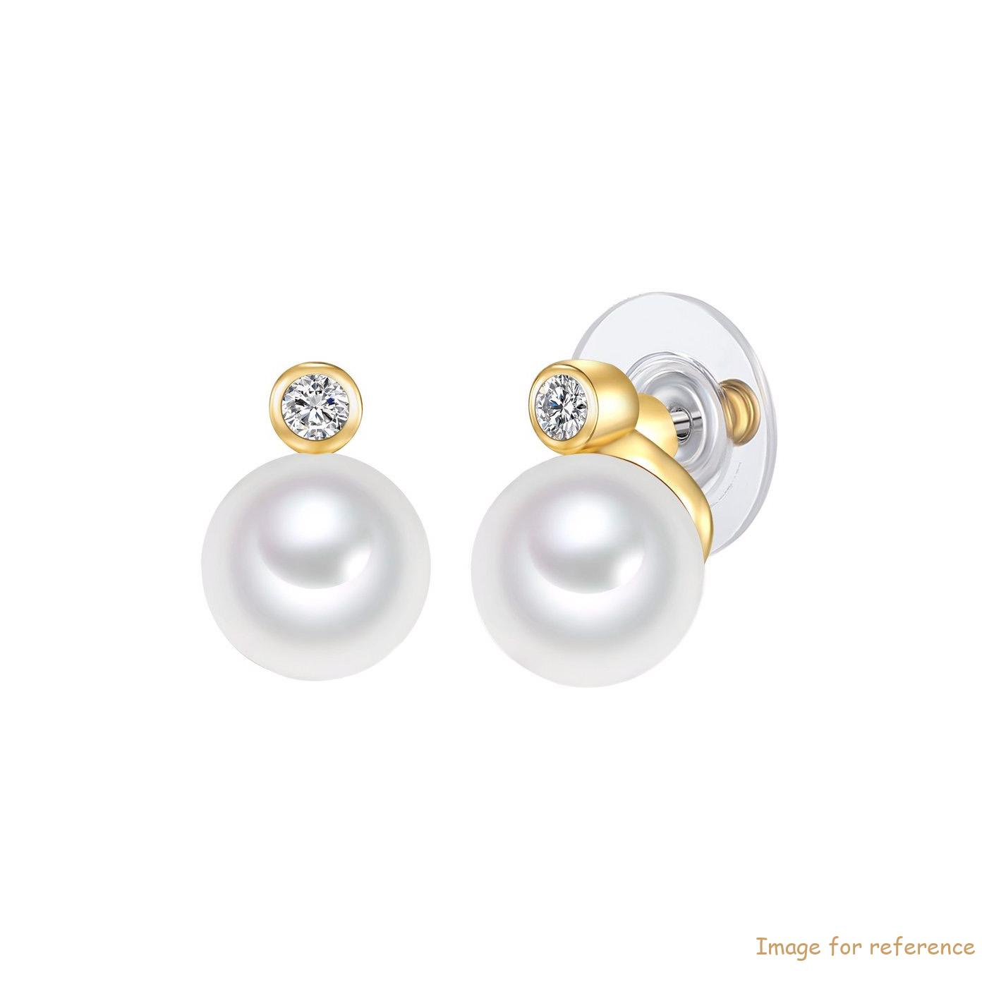Pearl Earrings Custom Engraved Sterling Silver OEM supplier