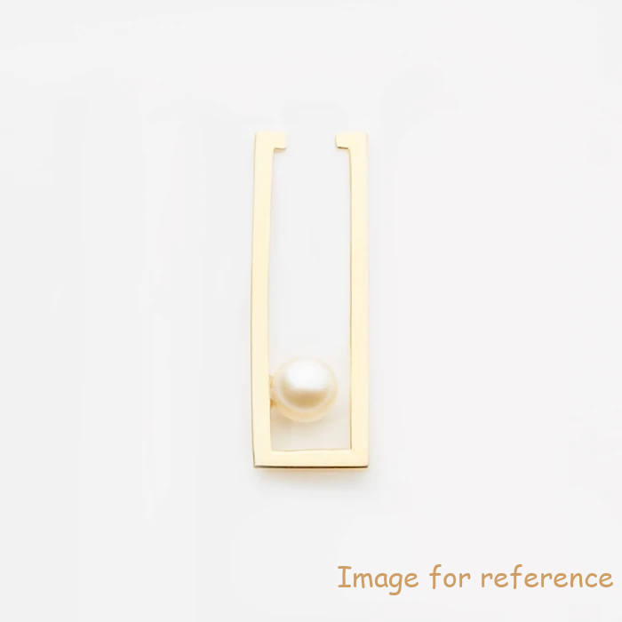 Pearl earring in 18k gold plated sterling silver custom made