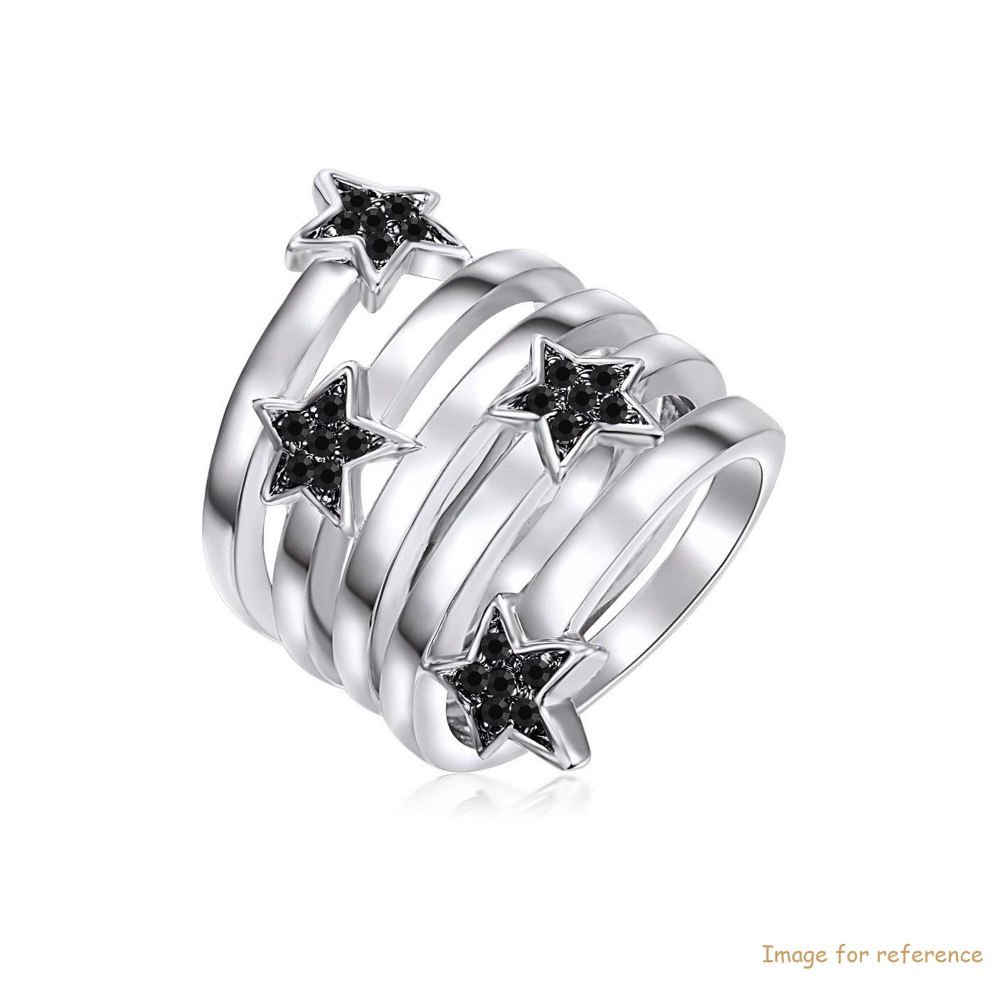 Rhodium plated Ring Brass Zirconia jewelry design OEM factory Rhodium plated Ring Brass Zirconia jewelry design OEM factory