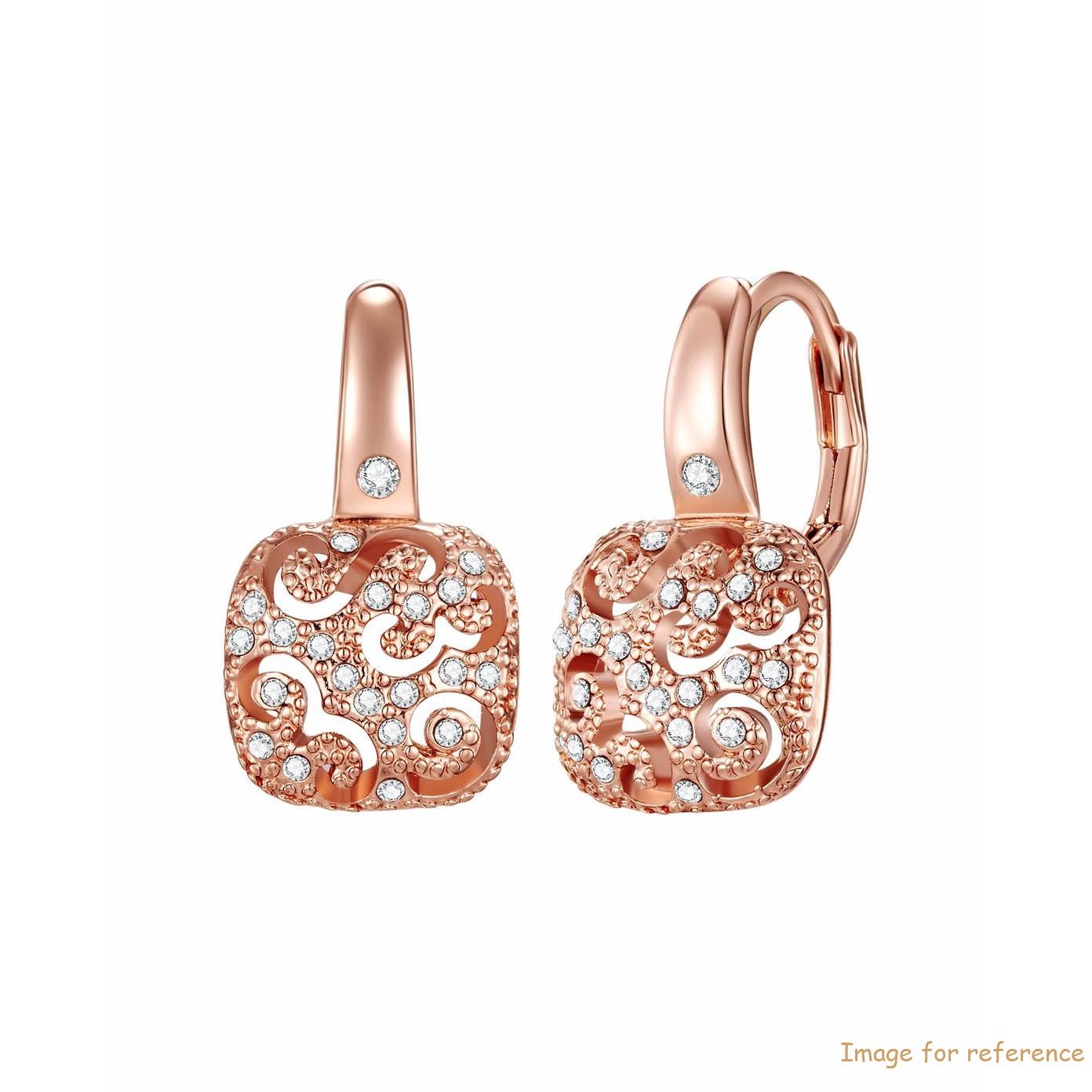 Rose gold plated earrings Sterling Silver Custom Jewelry Supplier