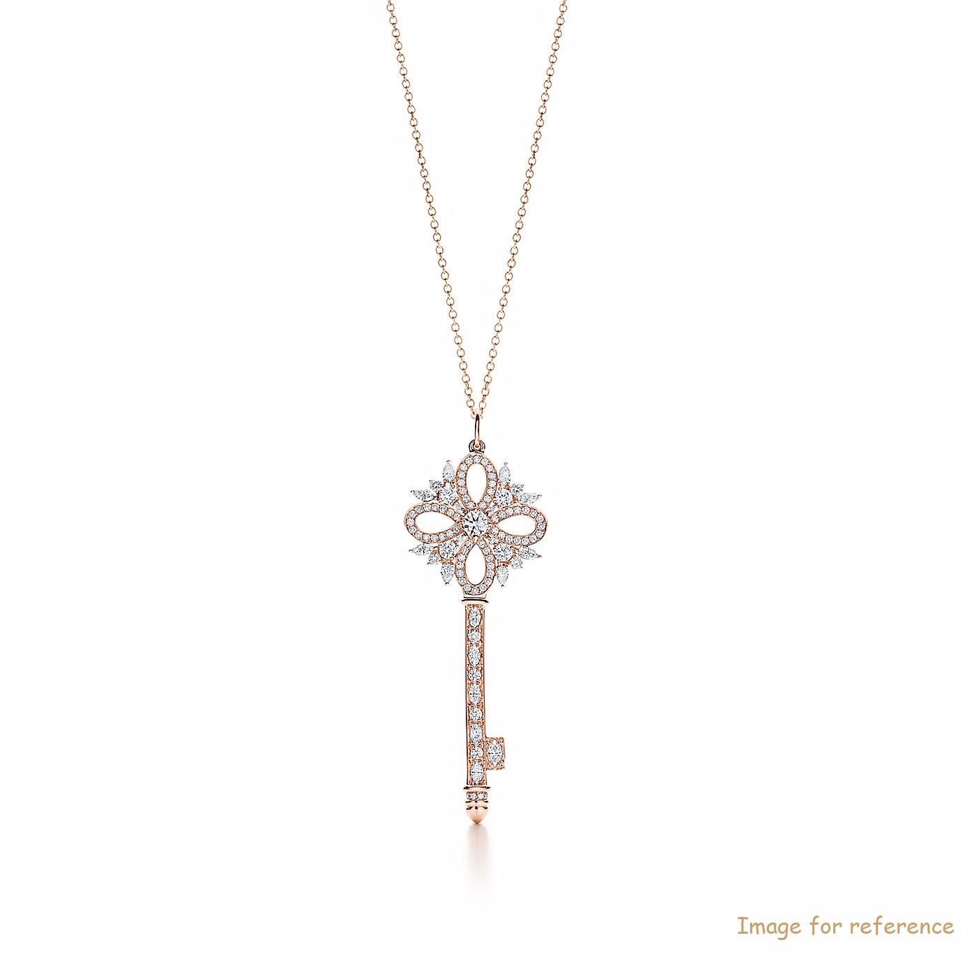 custom design pendant in 18k rose gold jewelry OEM factory