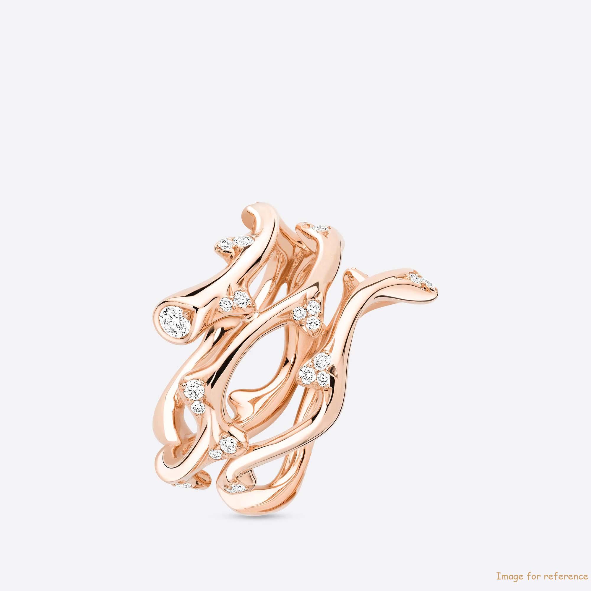 custom sterling silver rose ring in 18k pink gold manufacturer