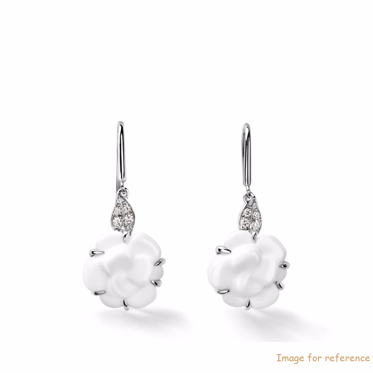 earrings in 18K white gold 925 Sterling Silver Customized Jewelry