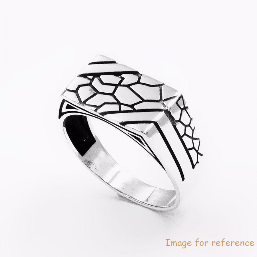 925 Sterling Silver Signet Men's Ring Custom Made Silver Jewellery supplier