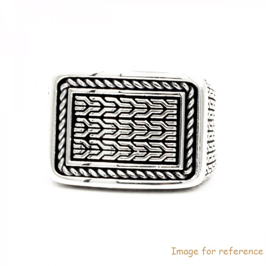 Custom design 925 Silver Signet Men's Ring Wholesale Custom Silver Jewelry supplier China