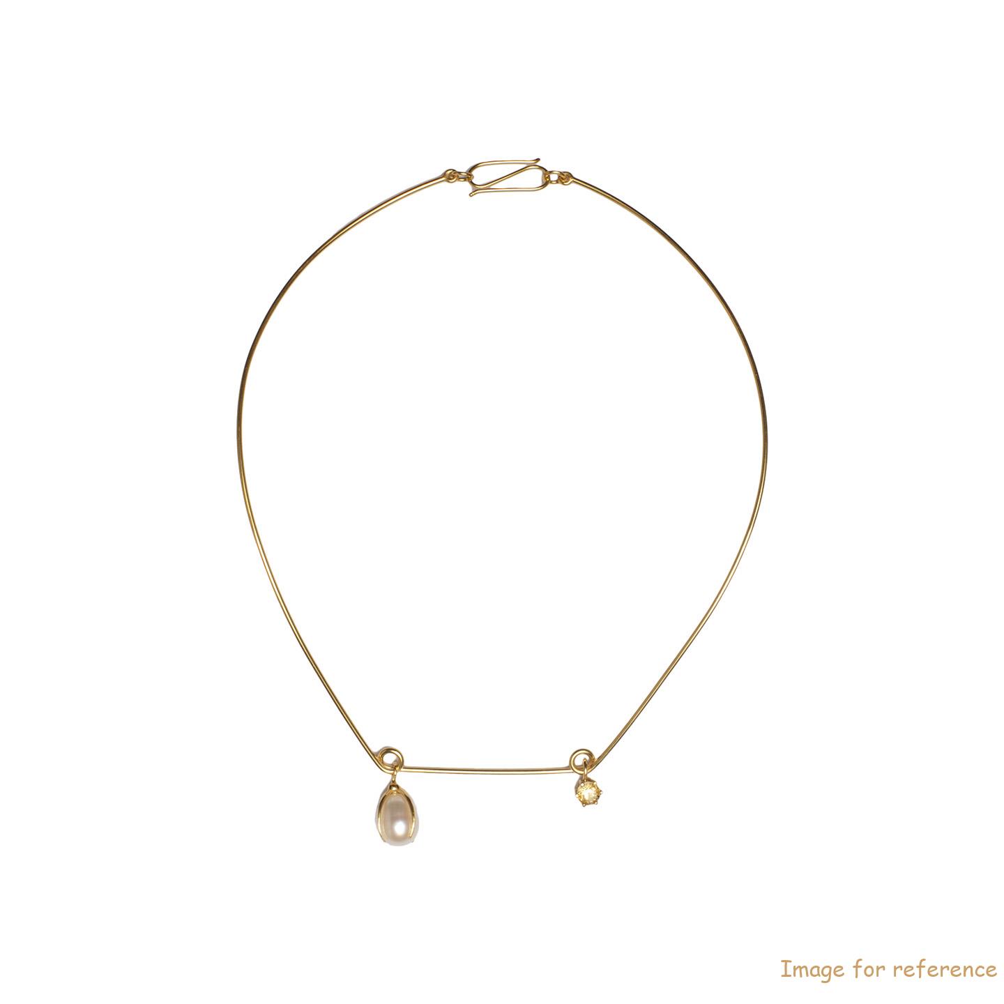 Custom wholesale Gold plated silver short necklace jewelry factory