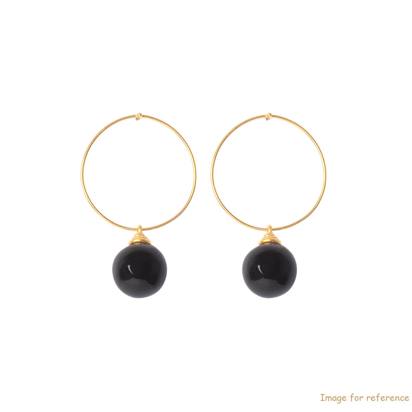 Custom wholesale Gold plated sterling silver pair of hoop earrings factory