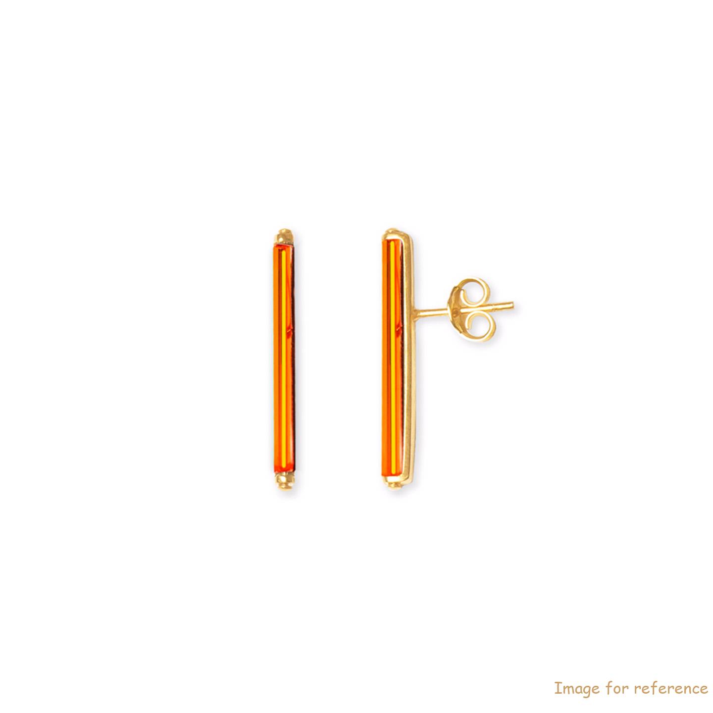 Gold plated silver earrings custom jewelry manufacturers china