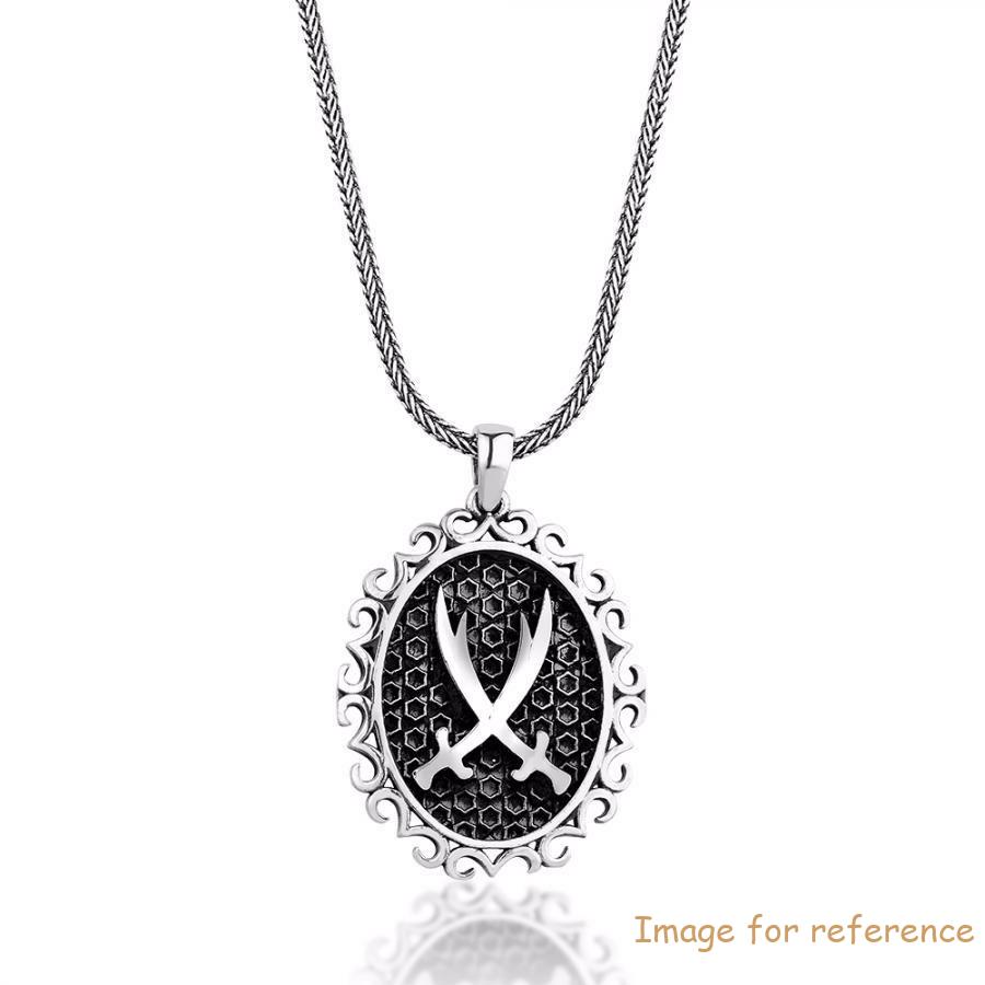 Man Necklace in 925 Sterling Silver wholesale custom fine jewelry supplier