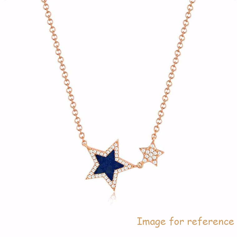 Necklace in 14k Rose gold plating silver jewelry custom manufacturer