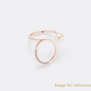 Rose gold plating silver ring custom design jewelry manufacturer