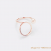 Rose gold plating silver ring custom design jewelry manufacturer