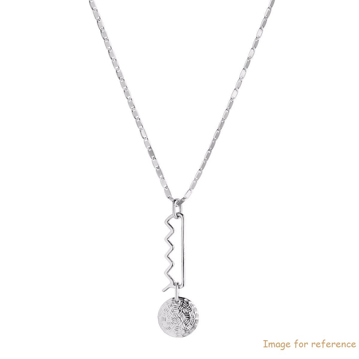 Sterling Silver White Rhodium Necklace Custom wholesale jewelry supplier