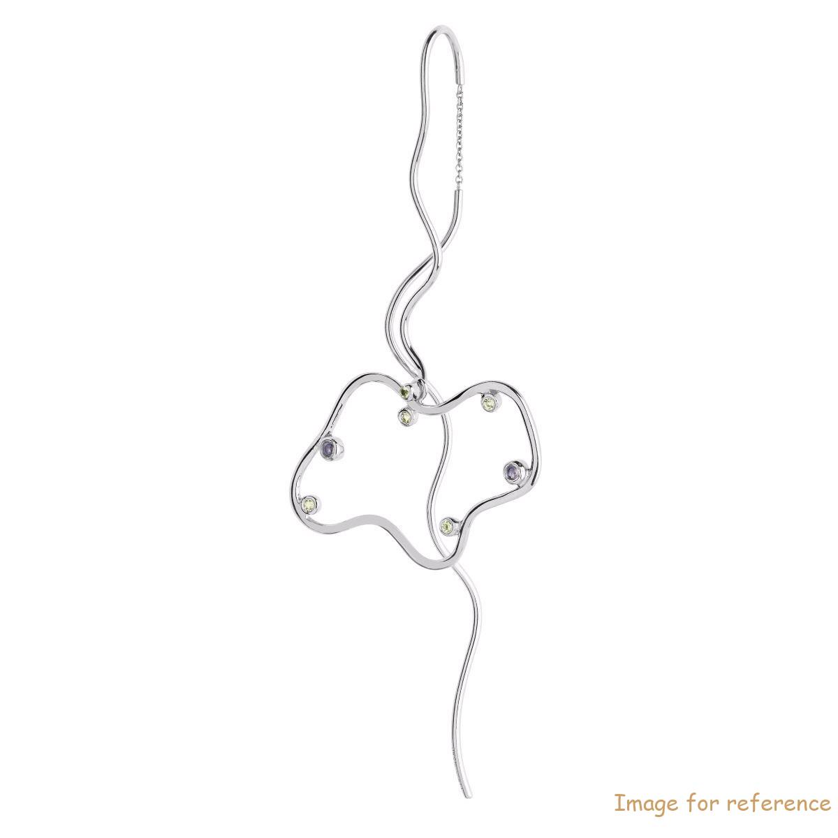 Wholesale custom earrings 925 Sterling Silver in White Rhodium factory